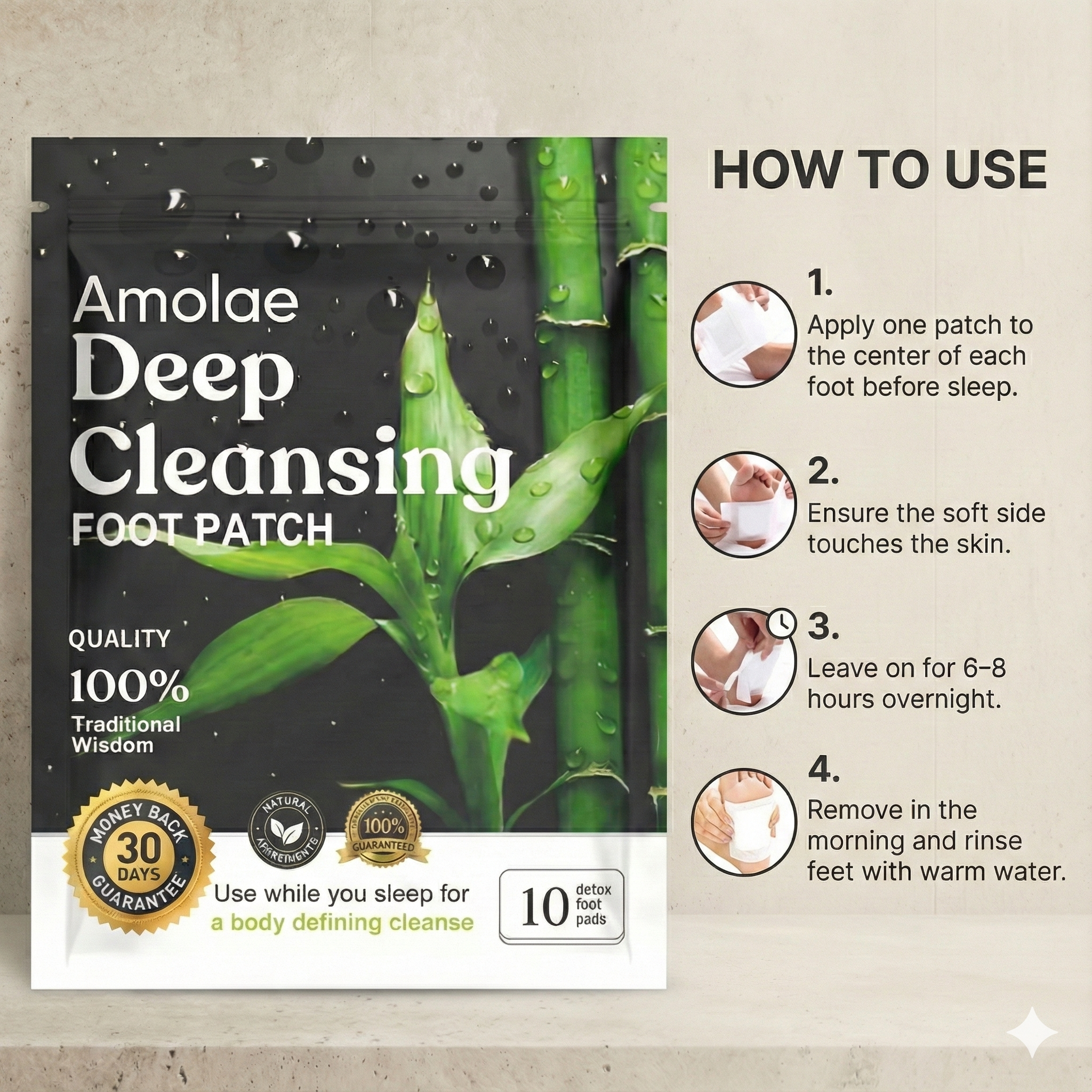 Amolae™ Detox Patches | Restore Balance & Wellness