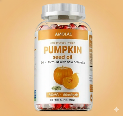 🧡 Pumpkin Seed Oil + Saw Palmetto