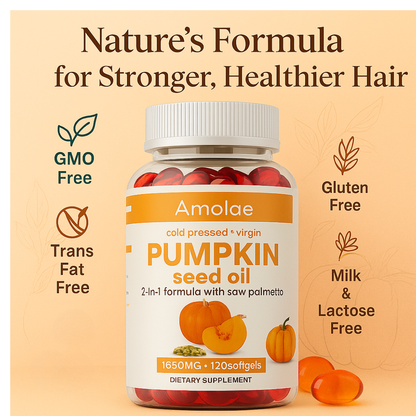 🧡 Pumpkin Seed Oil + Saw Palmetto