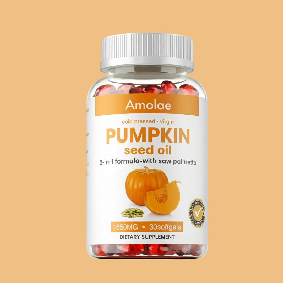 🧡 Pumpkin Seed Oil + Saw Palmetto